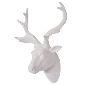 Animal Head Wall Art, Deer Head Wall Decor, White Fake Furry/felt/velvety🌼